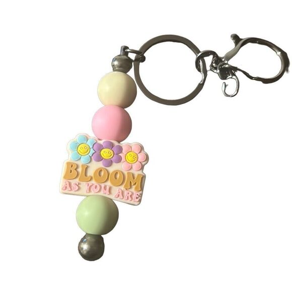 Bloom as you are silicone beads keychain‎ ￼ - Picture 1 of 2